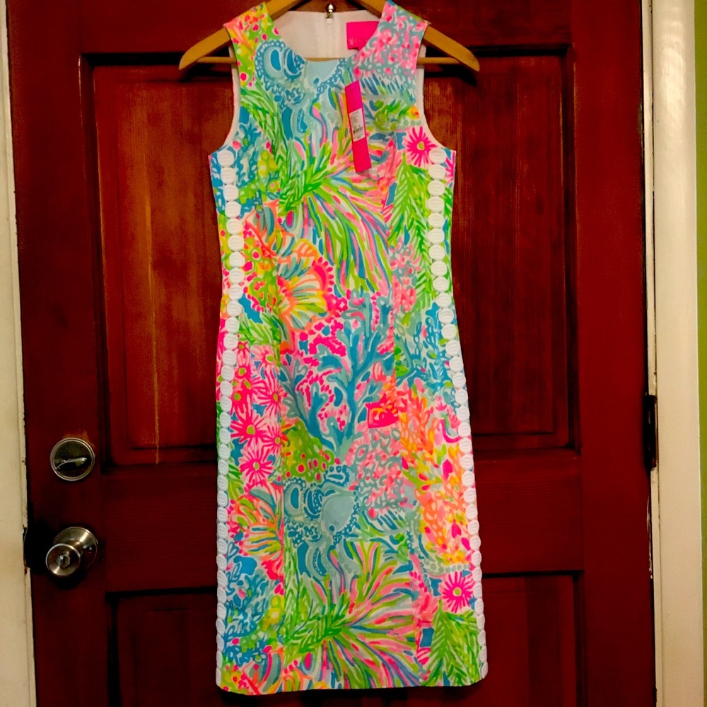Lilly Pulitzer Mila Shift Dress 00 Stretch NWT